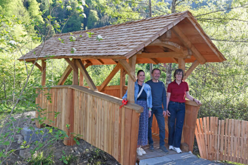 Brücke als Geschenk der Ortsgemeinde Berneck